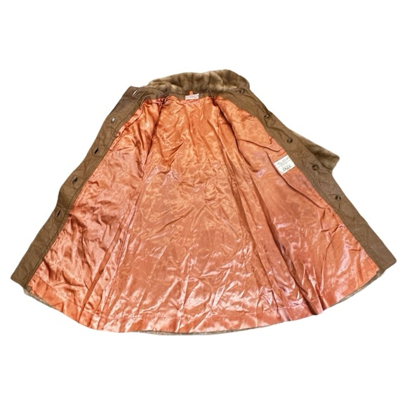 Vintage Hawley International Leather and Fur Coat Size Medium - Picture 4 of 10